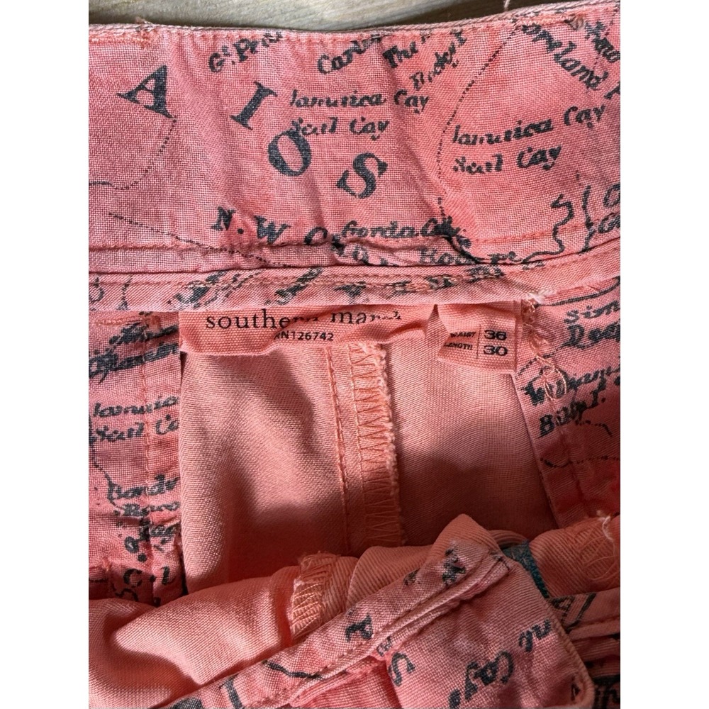 Southern Marsh Chino Pants Men's Size 36x30 Coral Casual Flat Front - Picture 4 of 6